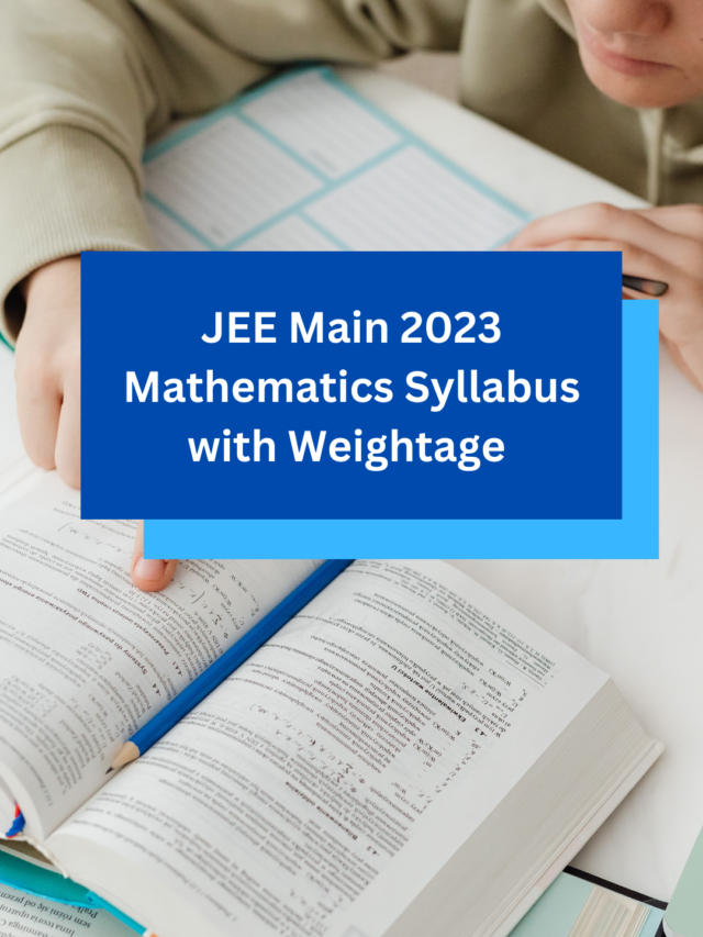 JEE Main 2023 Mathematics Syllabus with Weightage