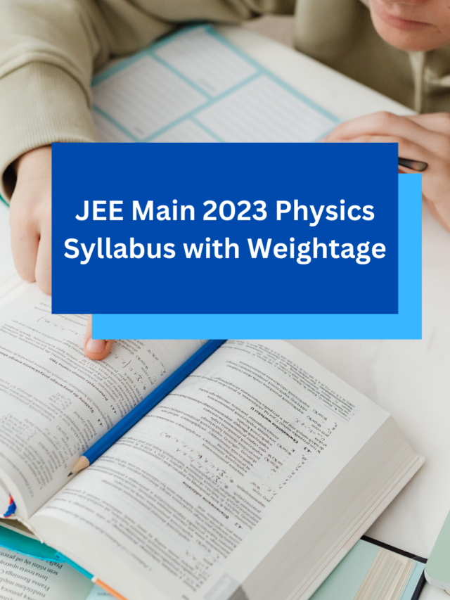 JEE-Main-2023-Physics-Syllabus-with-Weightage